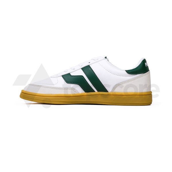 PIERO COURT DERBY BIG LOGO WHITE GREEN GUM
