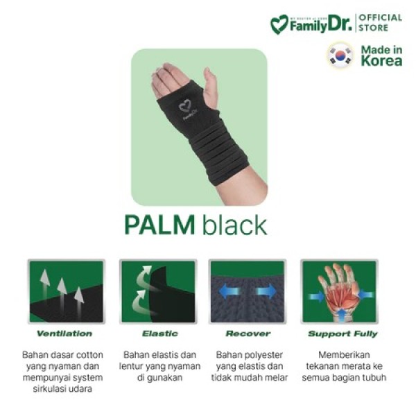 FAMILY DR PALM SUPPORT BASIC BLACK