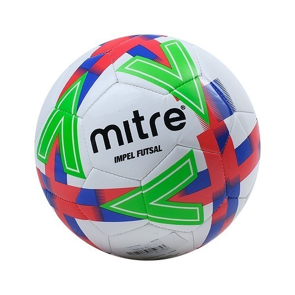 MITRE 11.11 IMPEL FUTSAL WHITE DK ORANGE BLUE BLACK