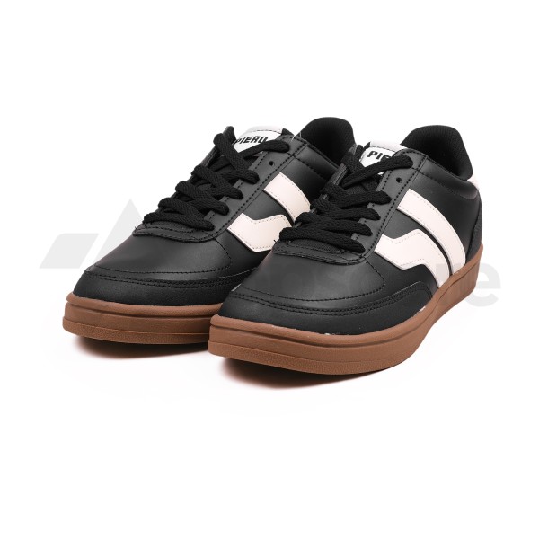 PIERO COURT DERBY BIG LOGO BLACK WHITE BROWN