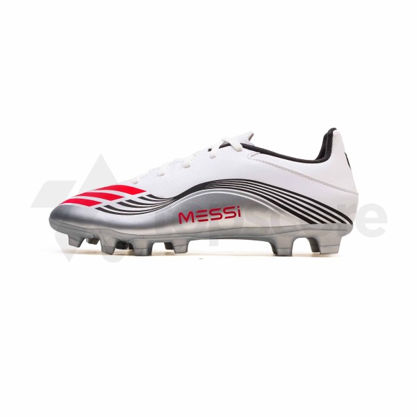 ADIDAS F50 MESSI CLUB FG/MG JP7443 FTWR WHITE LUCID RED SILVER MET