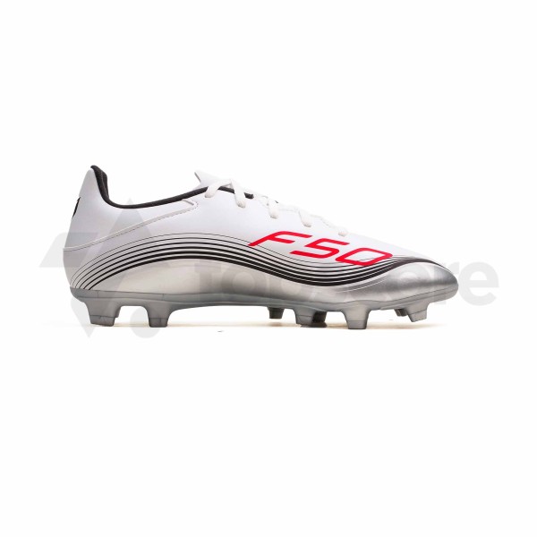 ADIDAS F50 MESSI CLUB FG/MG JP7443 FTWR WHITE LUCID RED SILVER MET