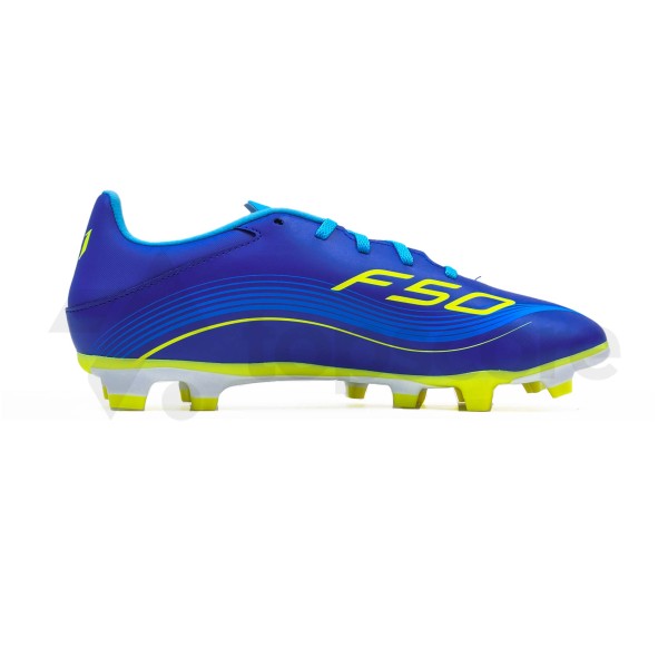 ADIDAS F50 MESSI CLUB FG/MG JP7444 TEAM ROYAL BLUE SOLAR YELLOW SEMI BLUE BURST