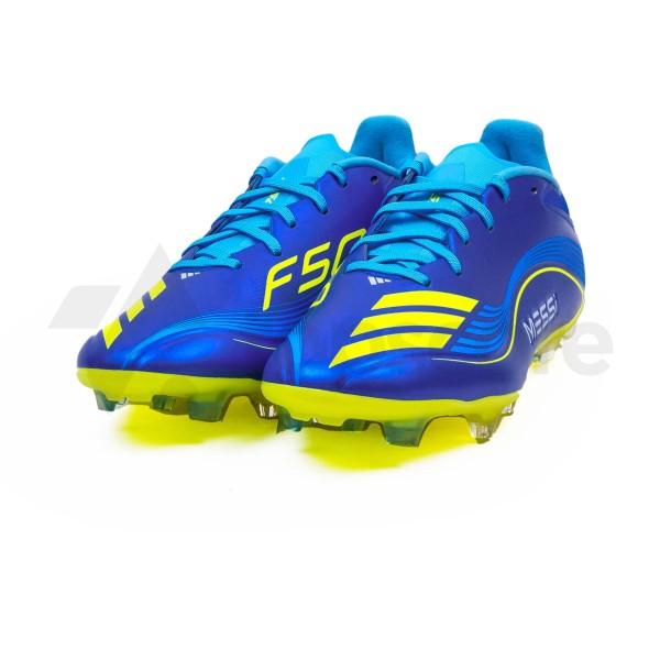 ADIDAS F50 MESSI LEAGUE FG JP7447 TEAM ROYAL BLUE SOLAR YELLOW SEMI BLUE BURST