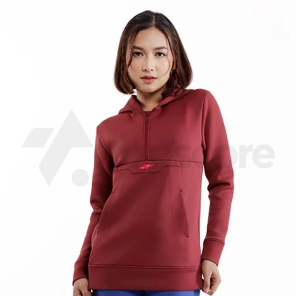APPAREL JUARA BZR Basic Women JR Cozy Hoodie Maroon MAROON