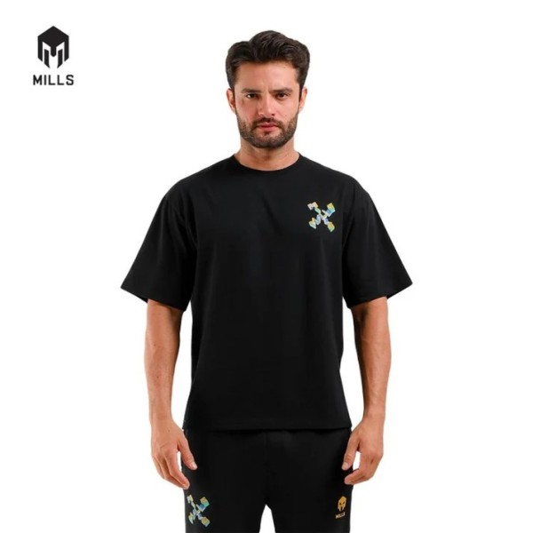 MILLS CROSS OVERSIZE TEE 2.0 28007 BLACK
